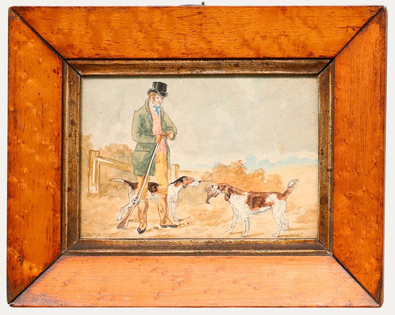 Framed Early 20th Century Watercolour The Sportsman