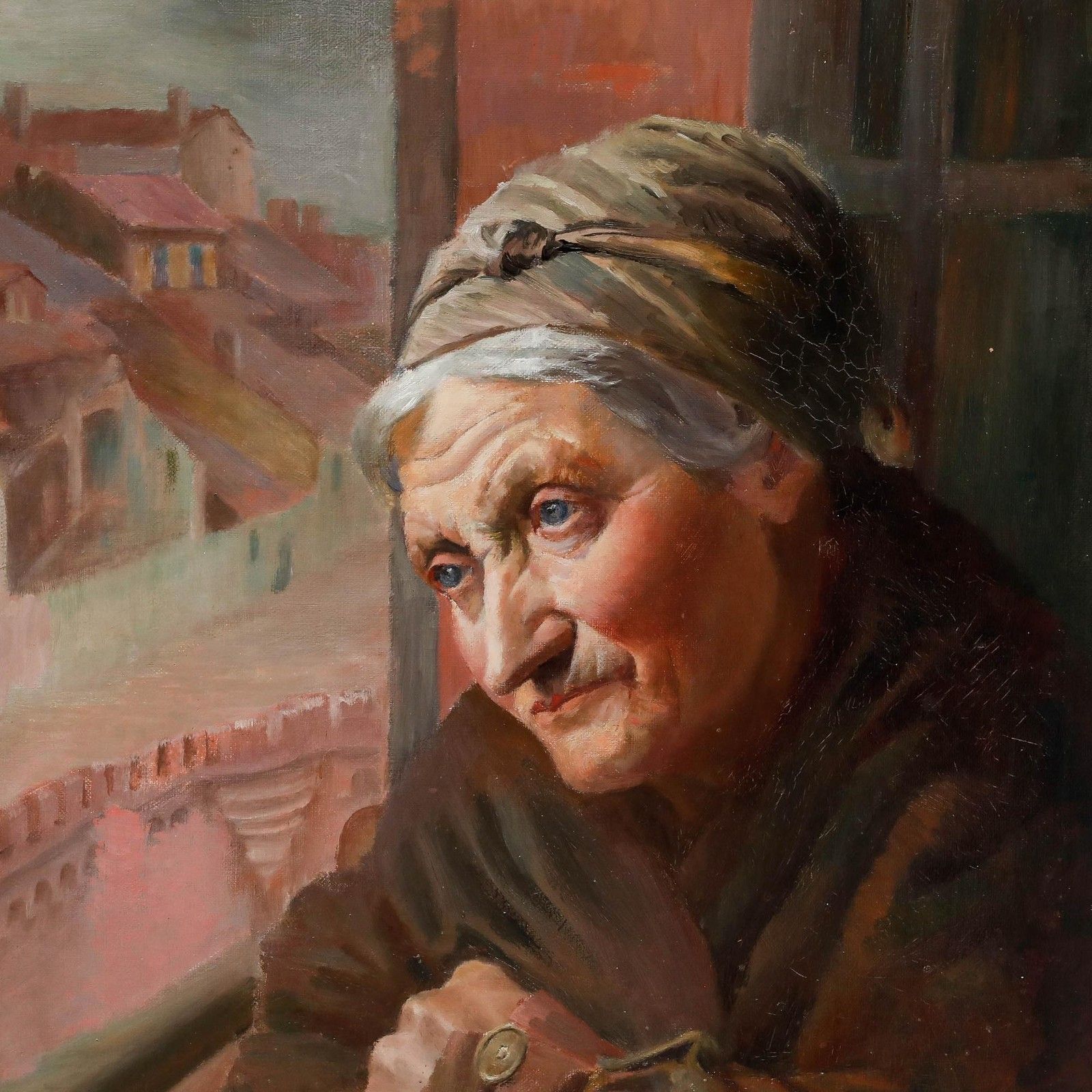 Marthe Jouanny Framed 1907 Oil, Woman By A Window photo Art