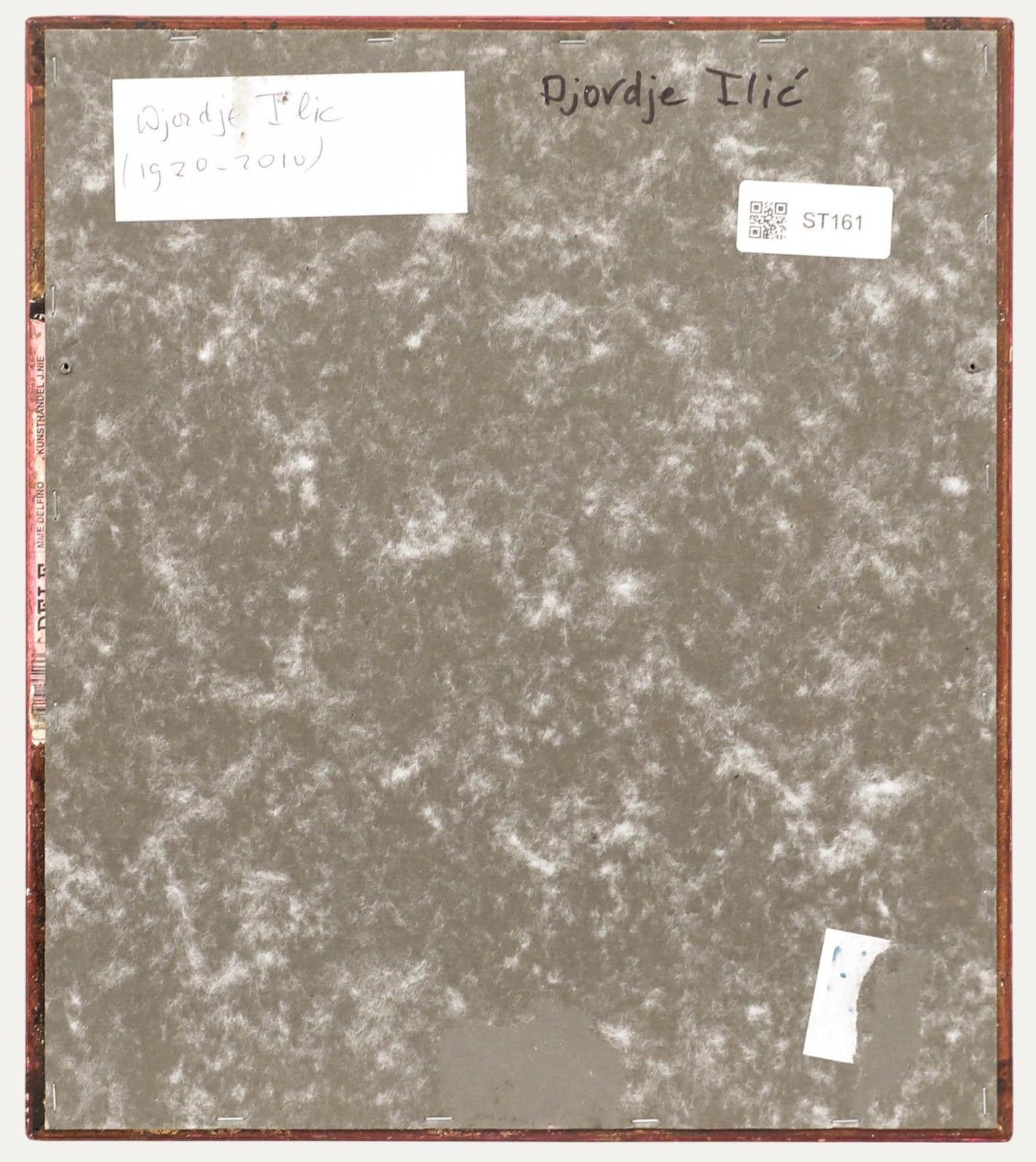 Dorde (Djordje) Ilic (1920 2010) 1969 Gouache, The Artist photo for sale