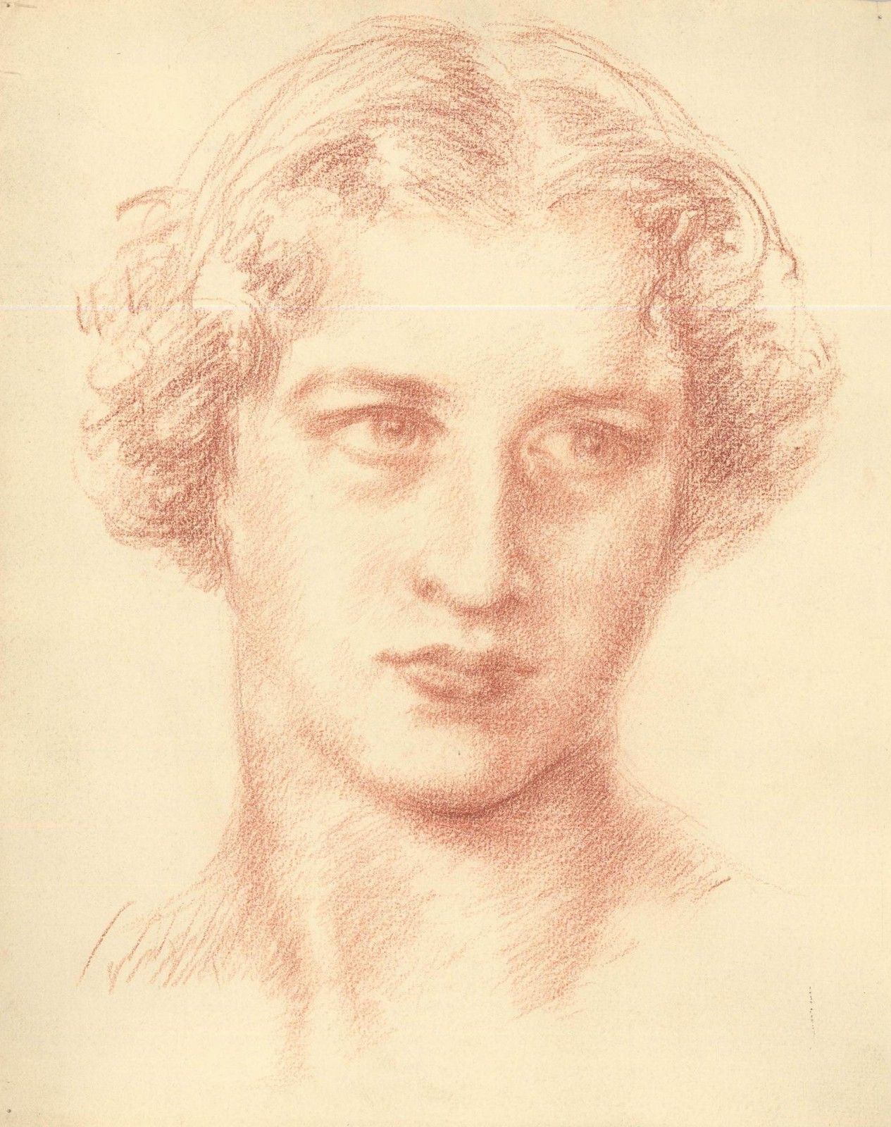Francis Rudolph (1921 2005) Mid 20th Century Sanguine, Head Study II photo furniture