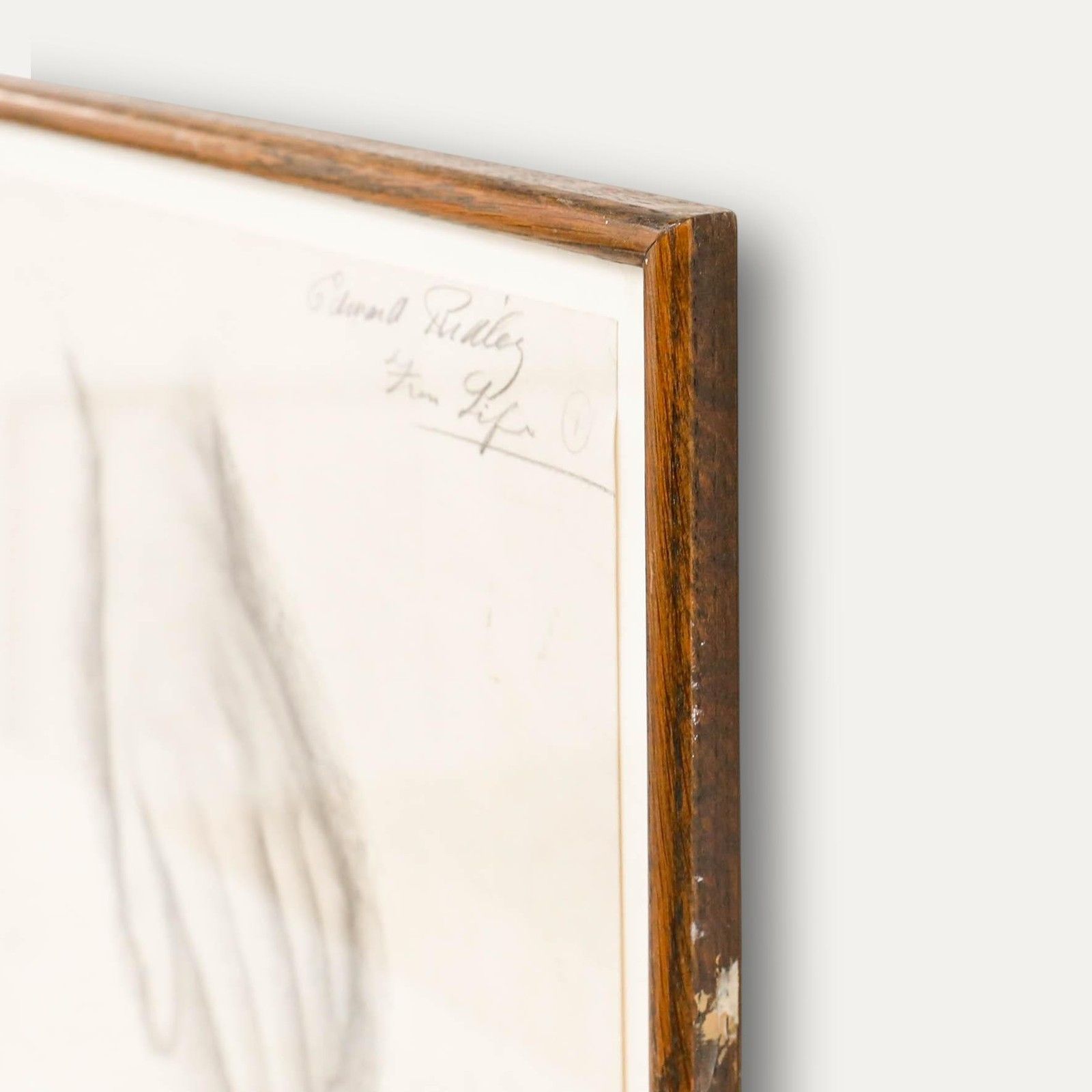 Edward Ridley (1883 1946) Early 20th Century Graphite Drawing, Hand Study photo Art