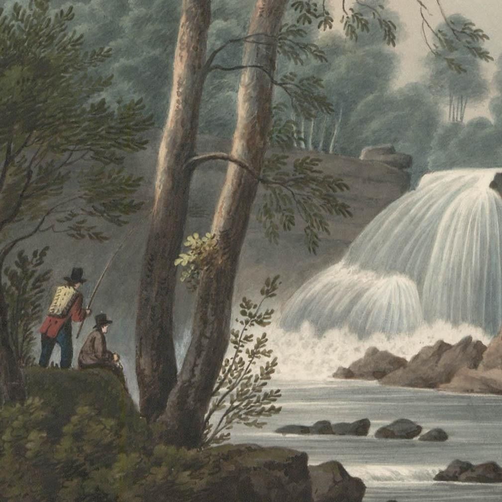 Thomas Remnant Charleton (1756 1849) Watercolour, Falls Of Rhaladyr Du photo for sale