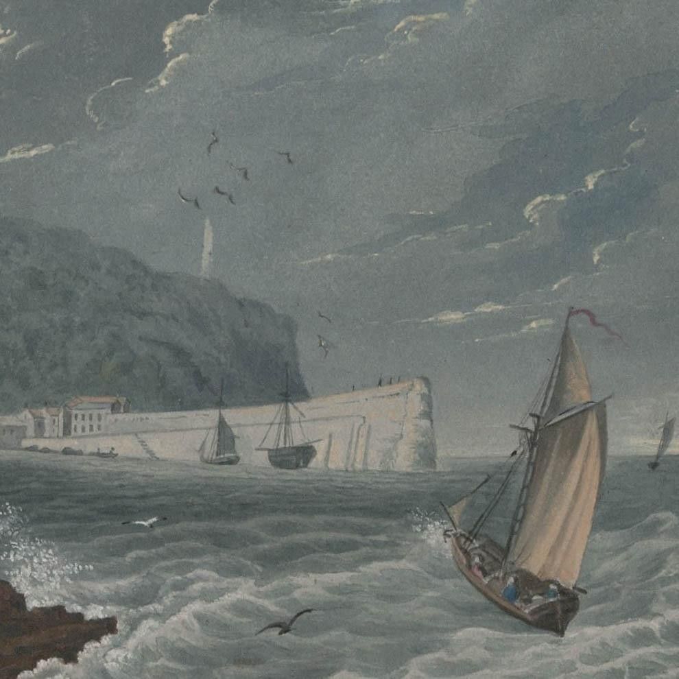 Thomas Remnant Charleton (1756 1849) Watercolour, Clovelly Bay photo for sale