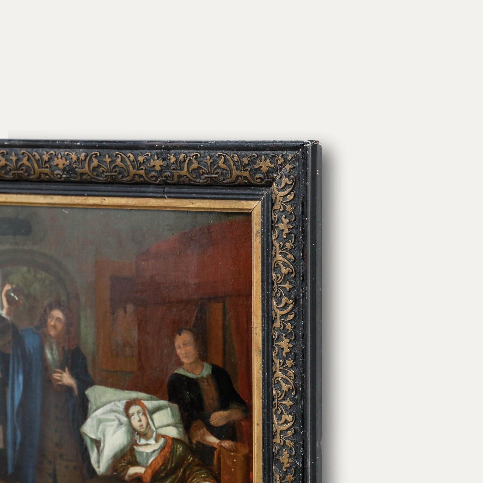 After Richard Brakenburgh (1650 1702) 19th Century Oil, The Doctor's Visit photo 550.0