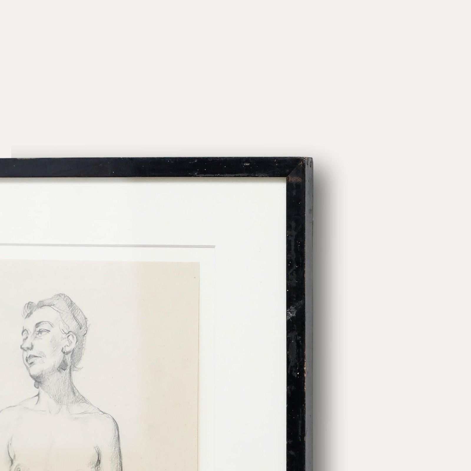 Peter Collins Arca 20th Century Graphite Drawing, Standing Nude photo 250.0