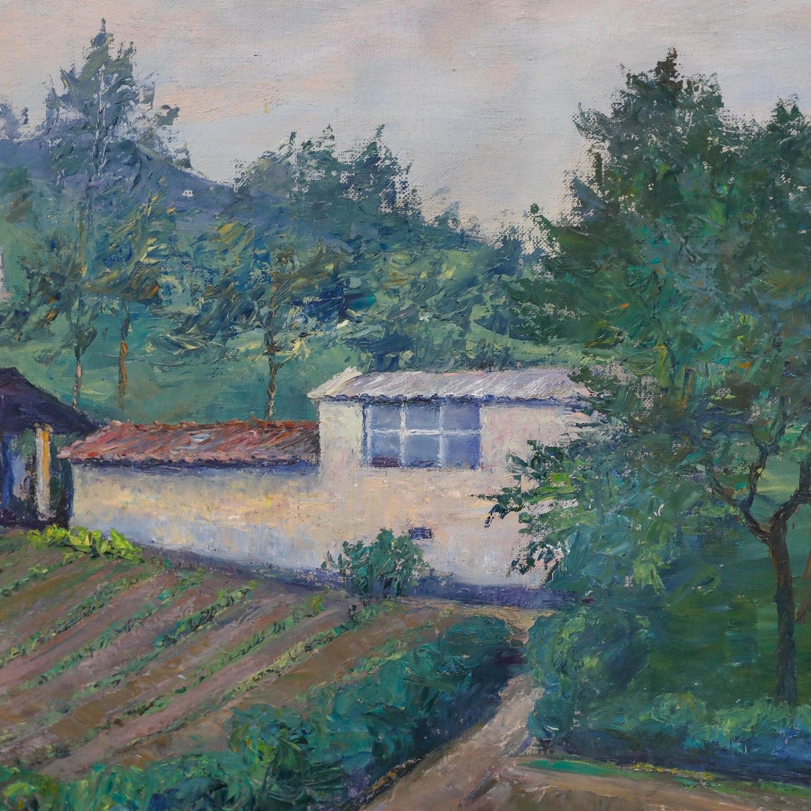 Hendrik Verburg (1895 1973) Mid 20th Century Oil, The Vegetable Garden photo 450.0