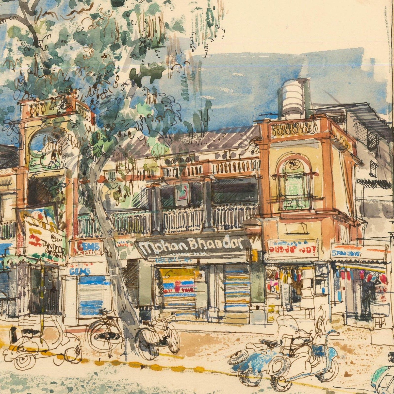 Norah K. Rogerson 20th Century Watercolour, Mysore, India photo for sale
