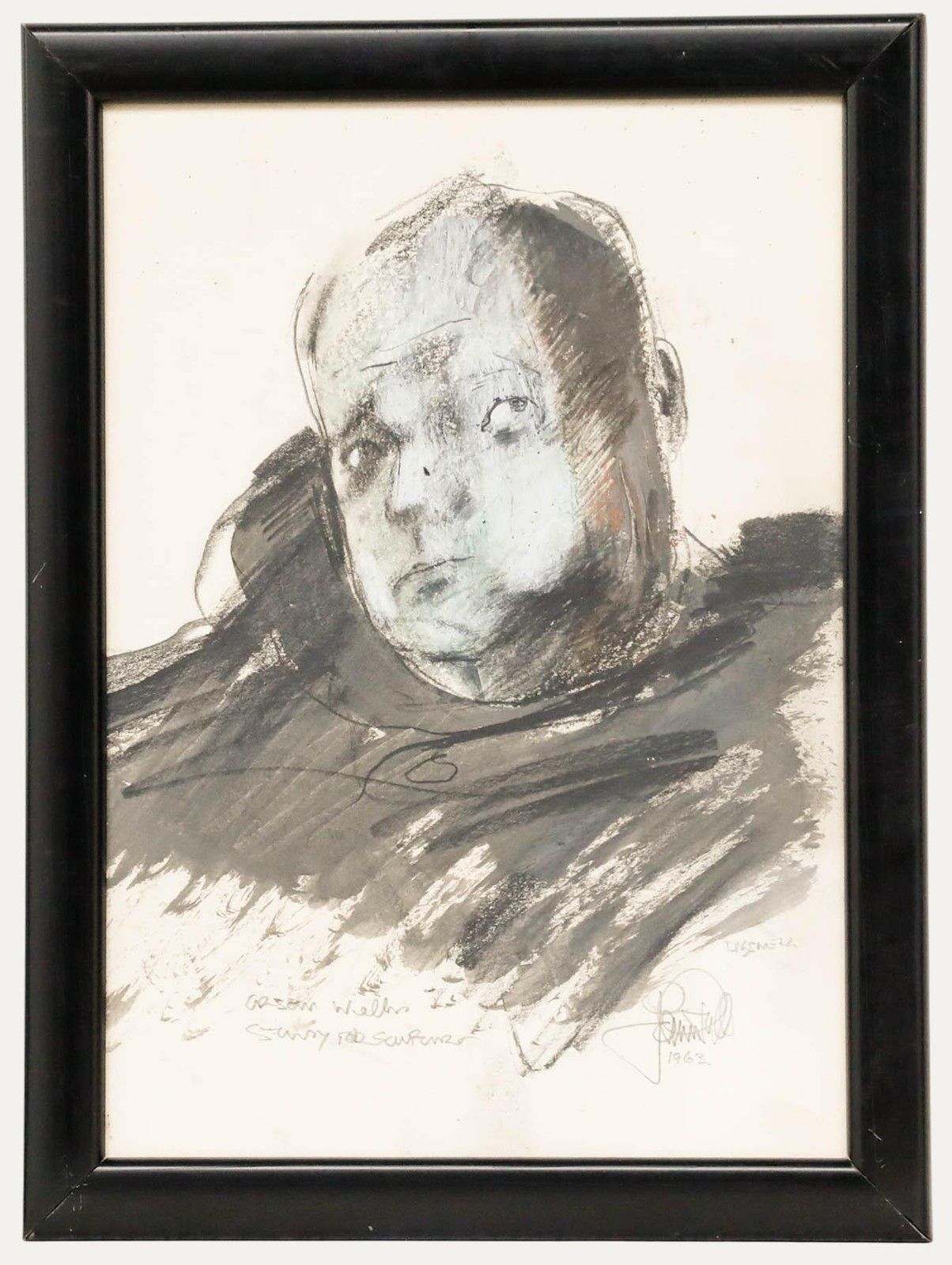 John William Mills Pprbs Arca Frsa (1933 2023) 1963 Mixed Media, Orson Welles