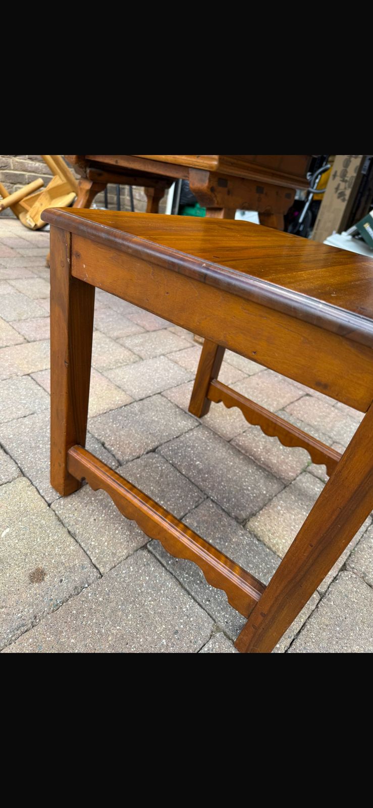 photo buy 19th Century Handmade Very Special Antique Swiss Table Set With 6 Chairs