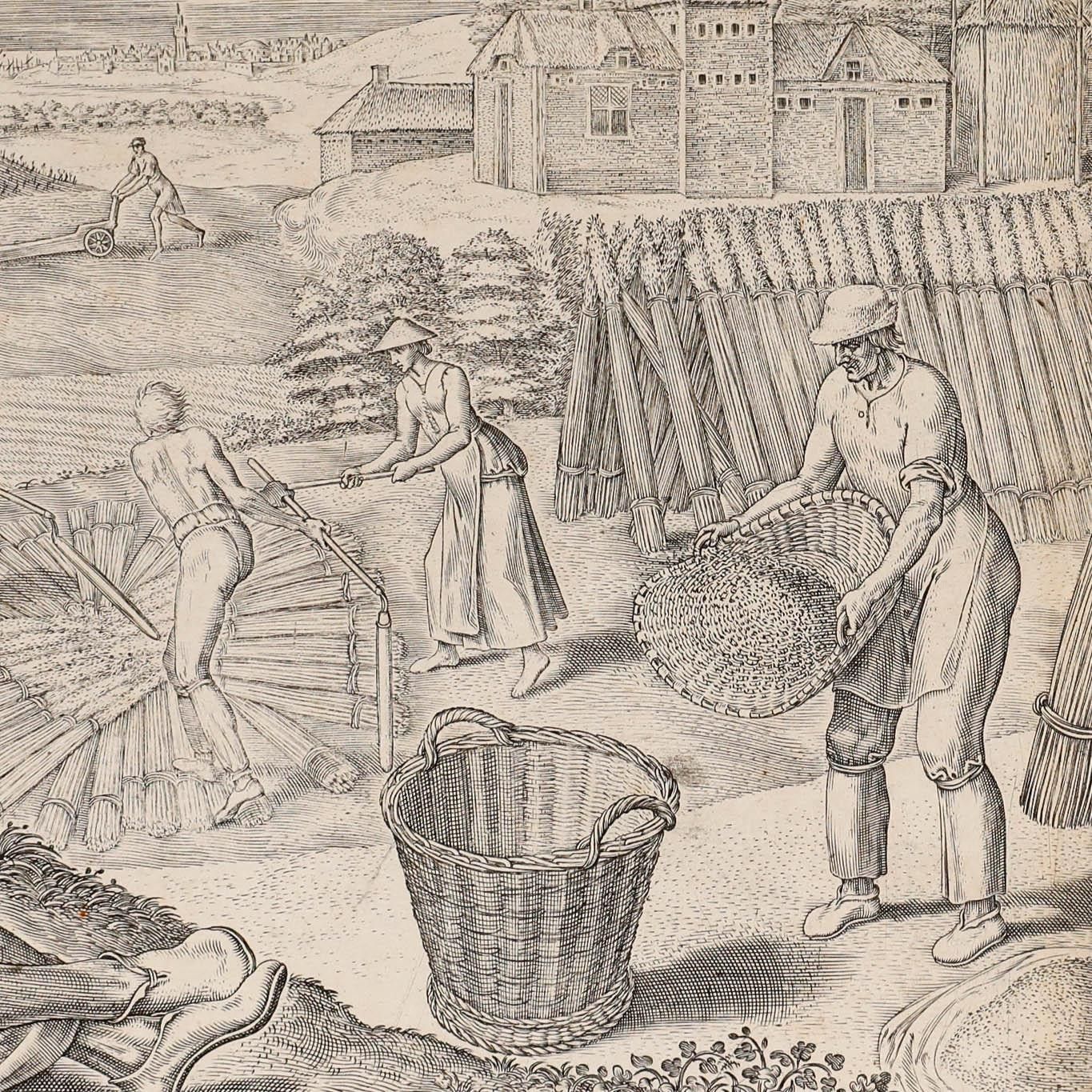 Philip Galle (1537 1612) 19th Century Engraving, The Idler Refuses To Work photo Art