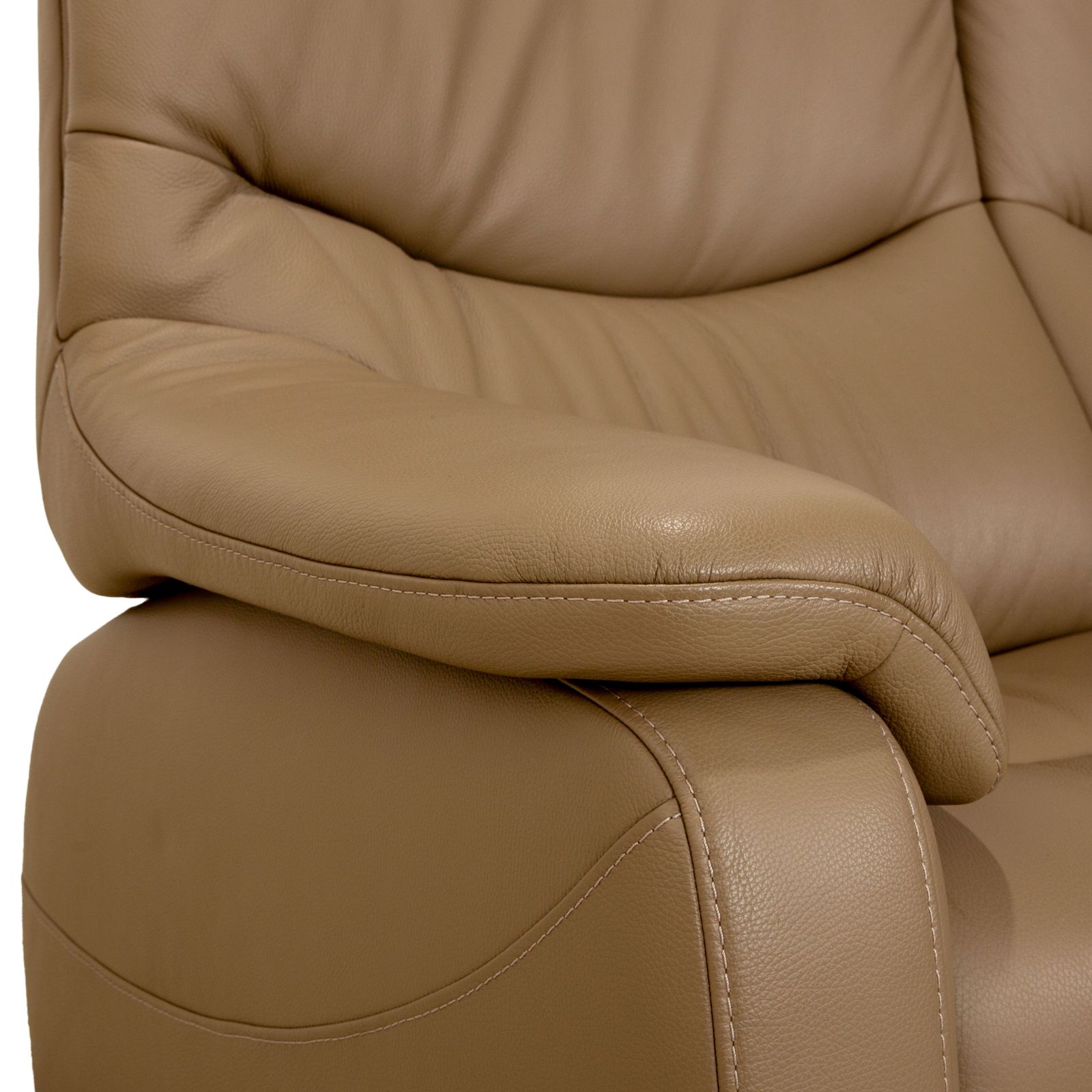 Canapé Himolla Cumuly en cuir beige taupe gris photo Mobilier