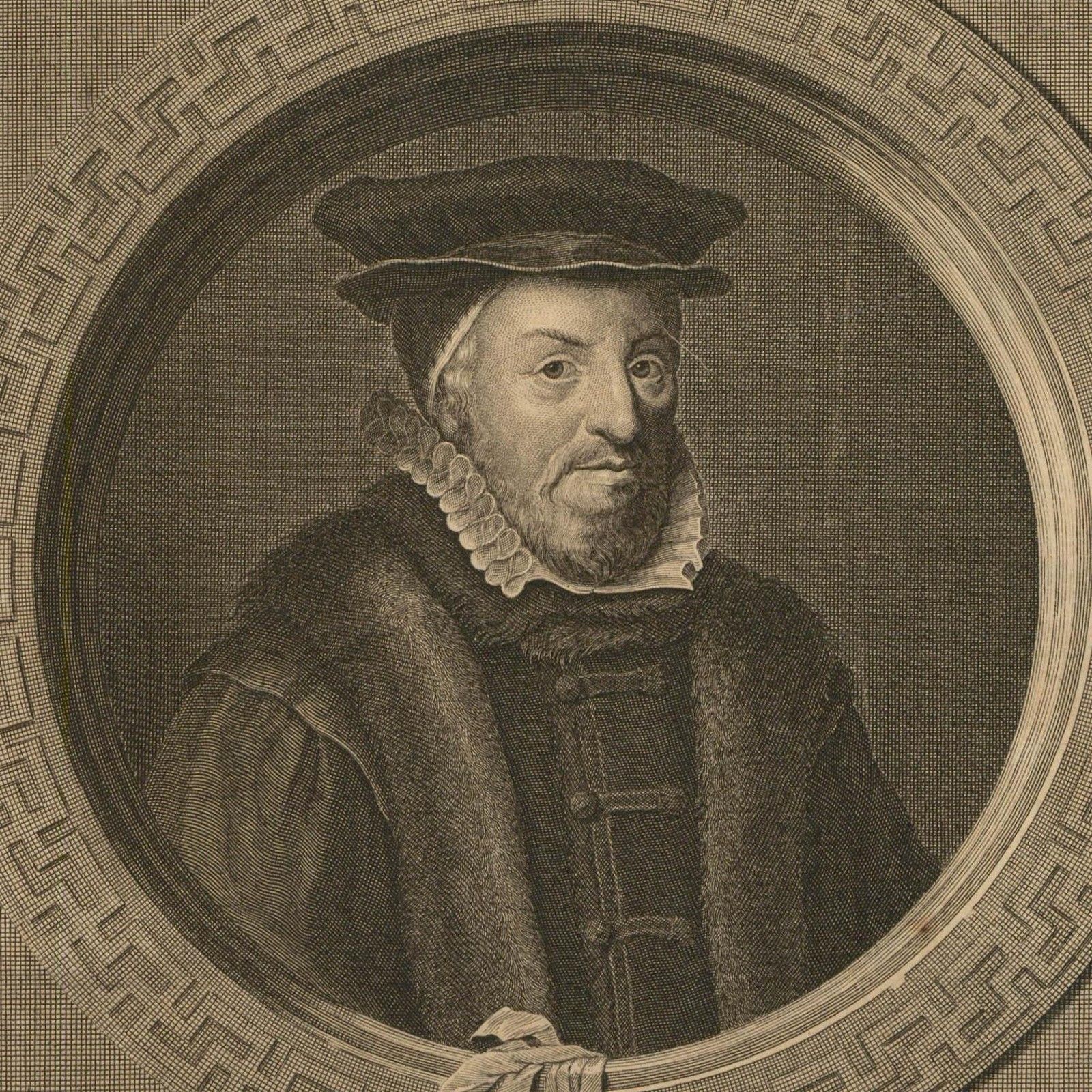After Adriaen Van Der Werff (1659 1722) 17th Century Engraving, Nicolas Bacon photo for sale