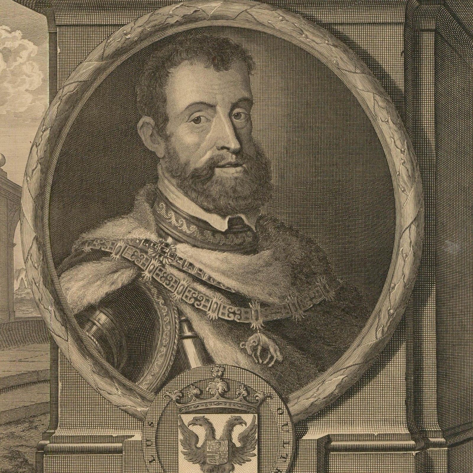 After Adriaen Van Der Werff (1659 1722) 17th Century Engraving, Charles V photo for sale