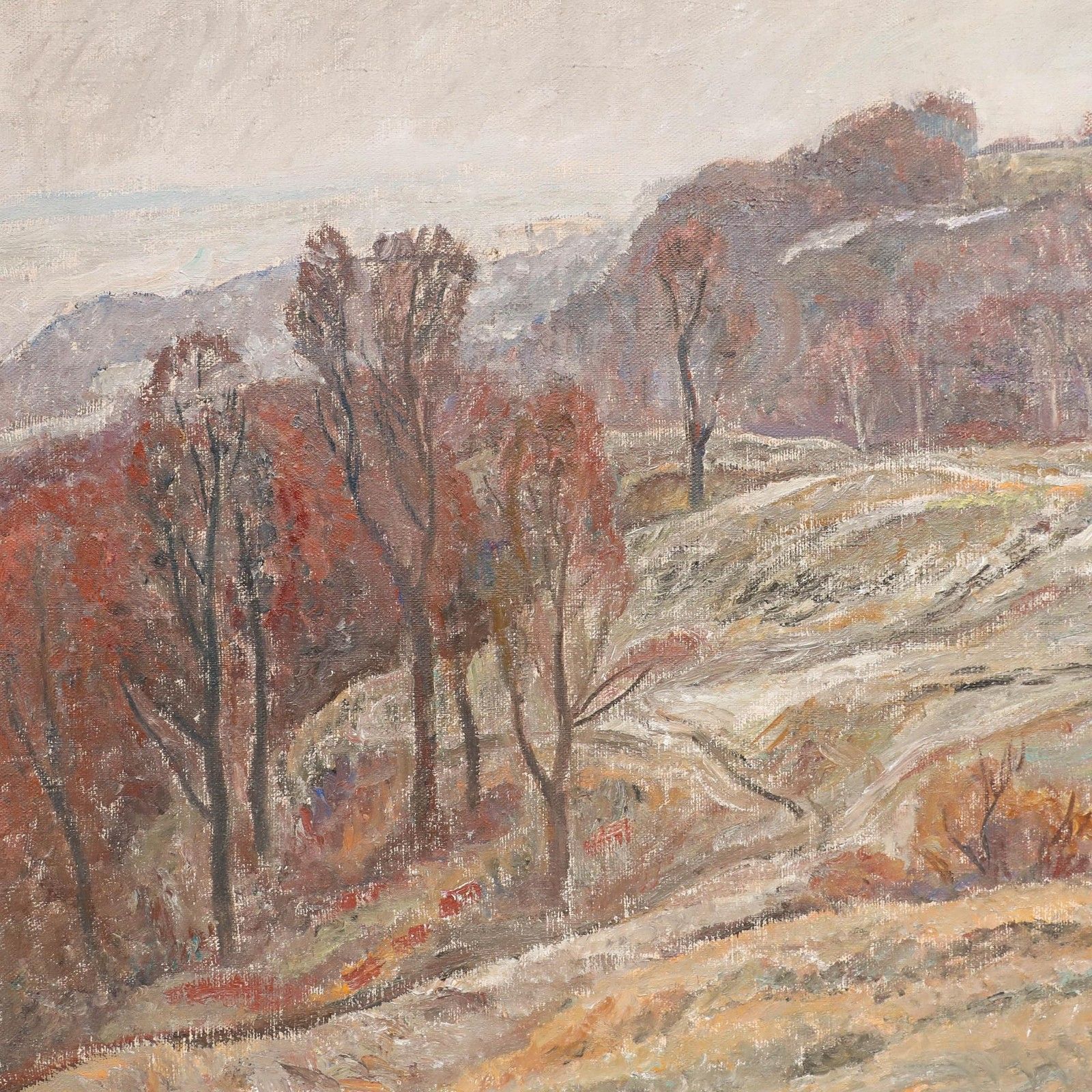Stefan Iosifovich Repin (B.1921) 20th Century Oil, Harmony In The Hills photo Art