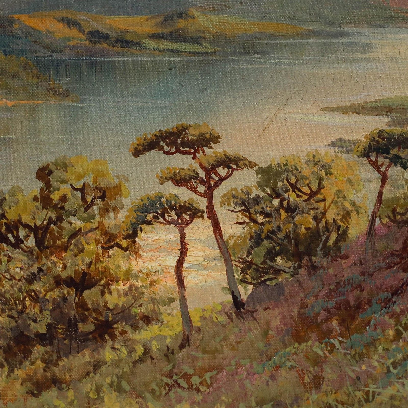 Francis E. Jamieson (1895 1950) Framed Oil, Sunset On Loch Lomond photo Art