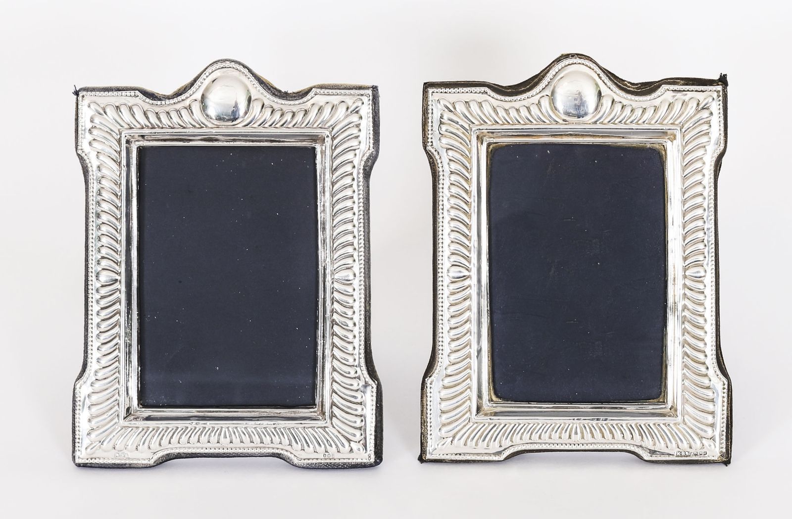 Vintage Pair  Sterling Silver Photo Frame Rbb Sheffield 1989 / 1990 19cm X 15cm