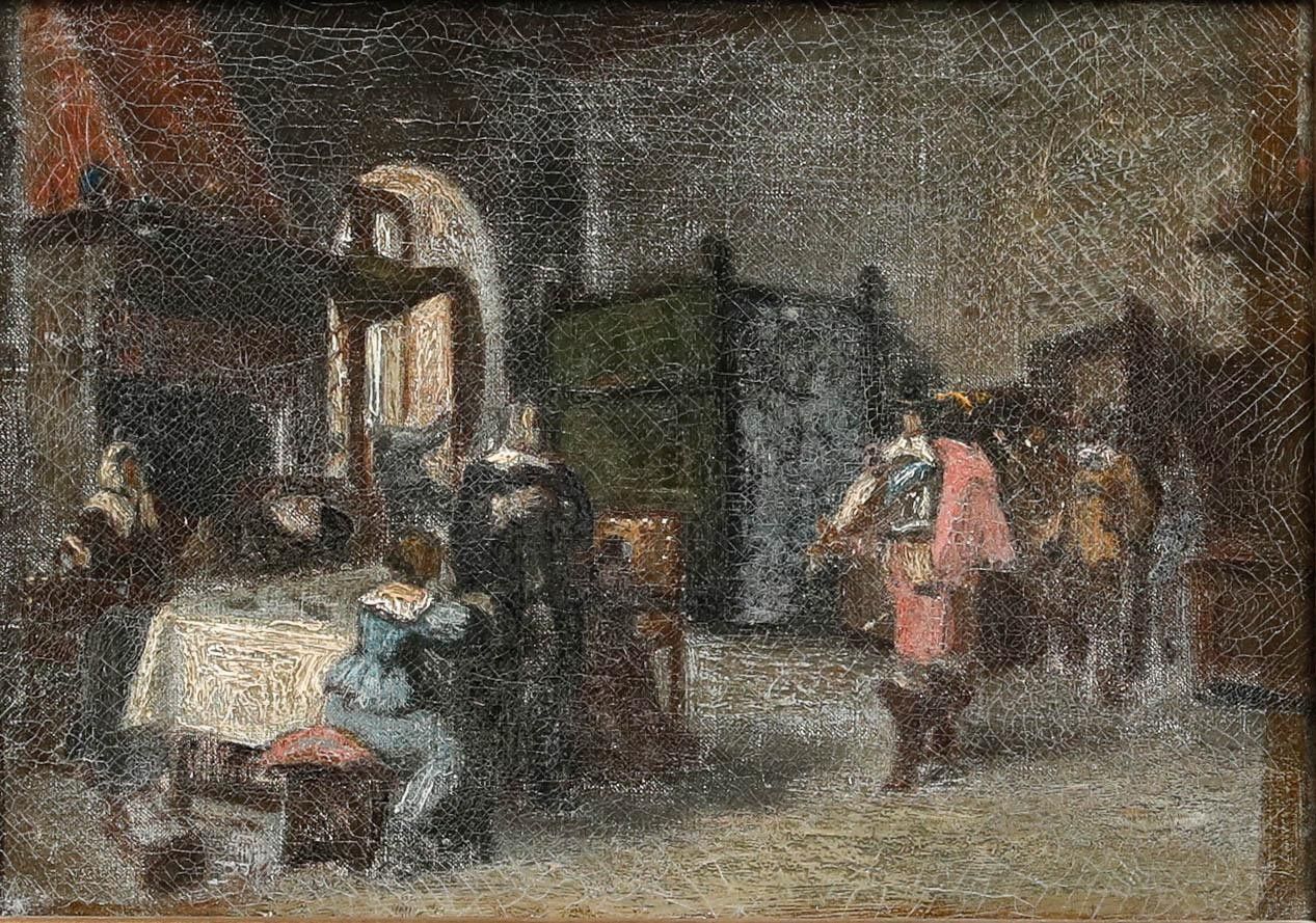19th Century Oil French Reception Room photo furniture
