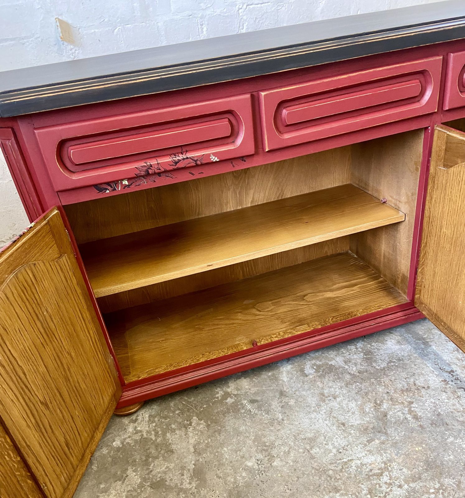 Sideboard Red Decorative, 1980s photo for sale