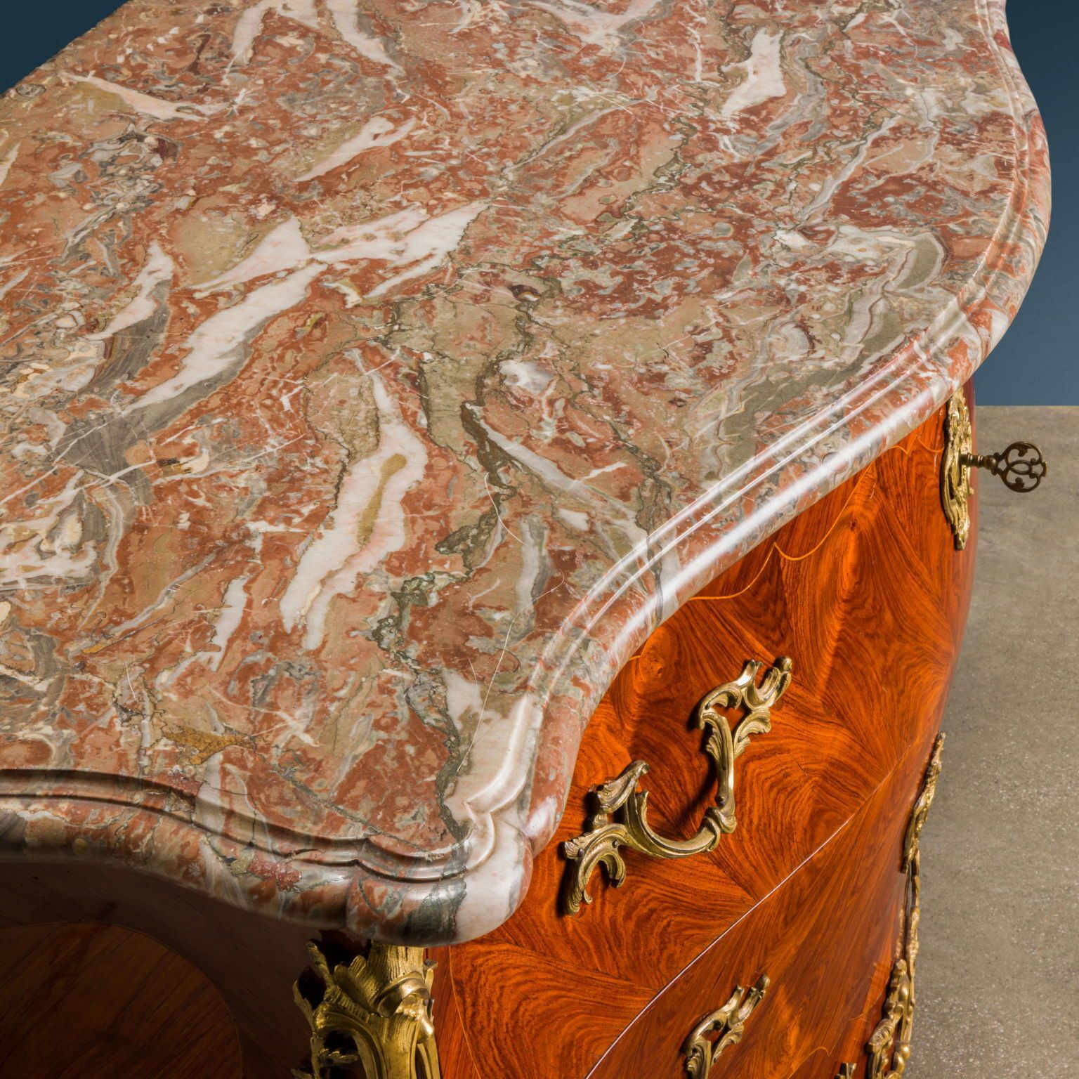 Antique Chest Of Drawers Louis XV Bois De Rose Veneer XVIII Century photo Furniture