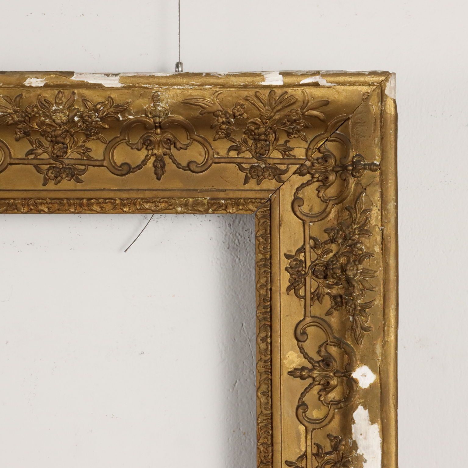 Antique Frame Pastiglia Carving France XX Century photo 850.0