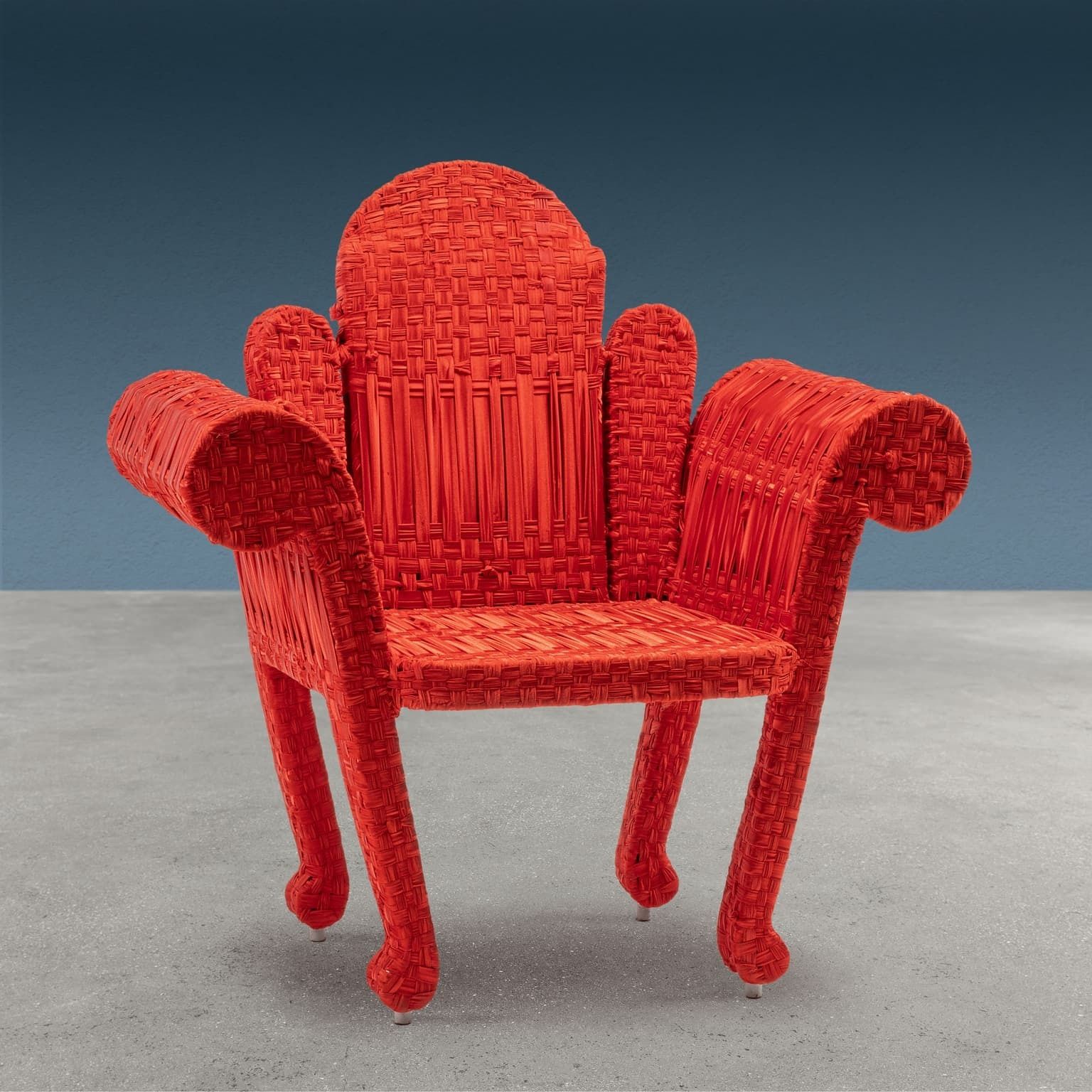 Tre Schienali Armchair Fabric Series Design Anacleto Spazzapan