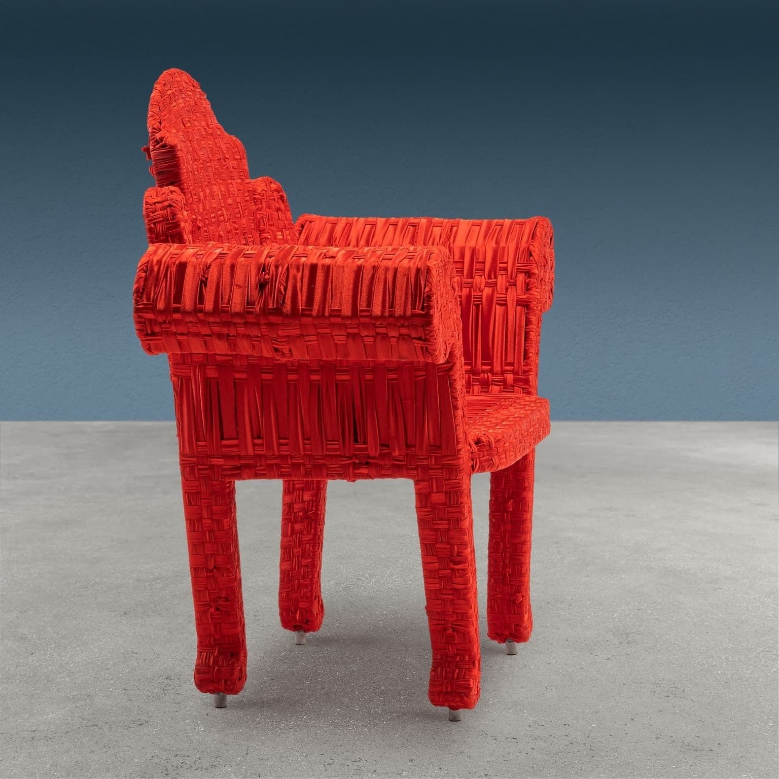 Tre Schienali Armchair Fabric Series Design Anacleto Spazzapan photo furniture