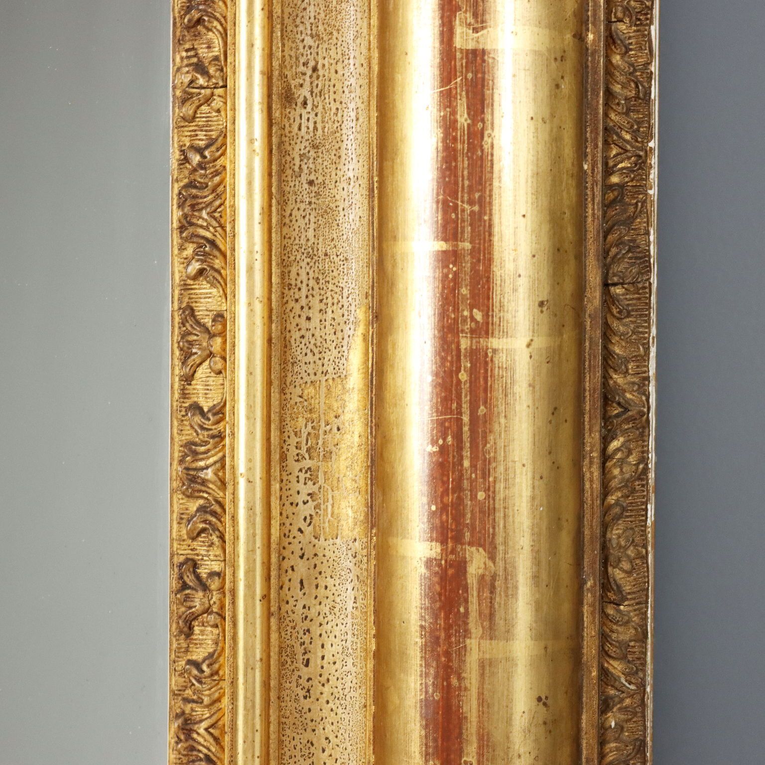 photo for sale Antique Mirror Gilded Carved Wood France XIX Century