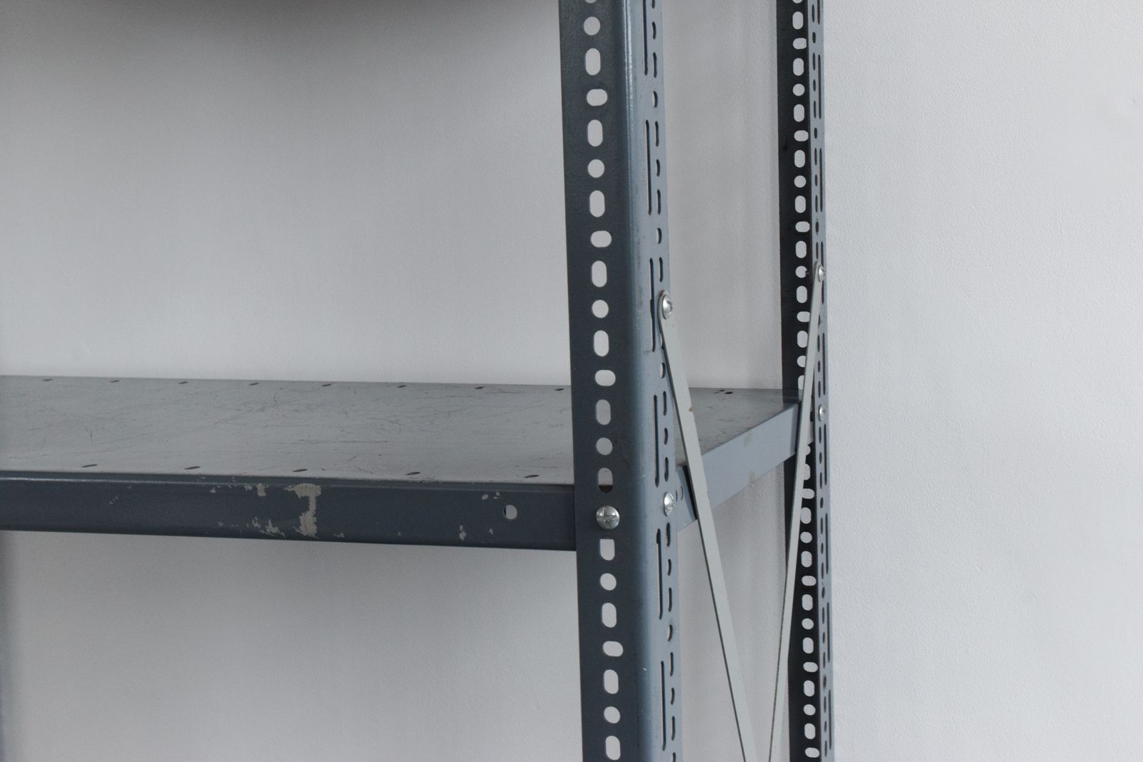 Grey Blue Dexion Industrial Adjustable Metal Shelving photo furniture