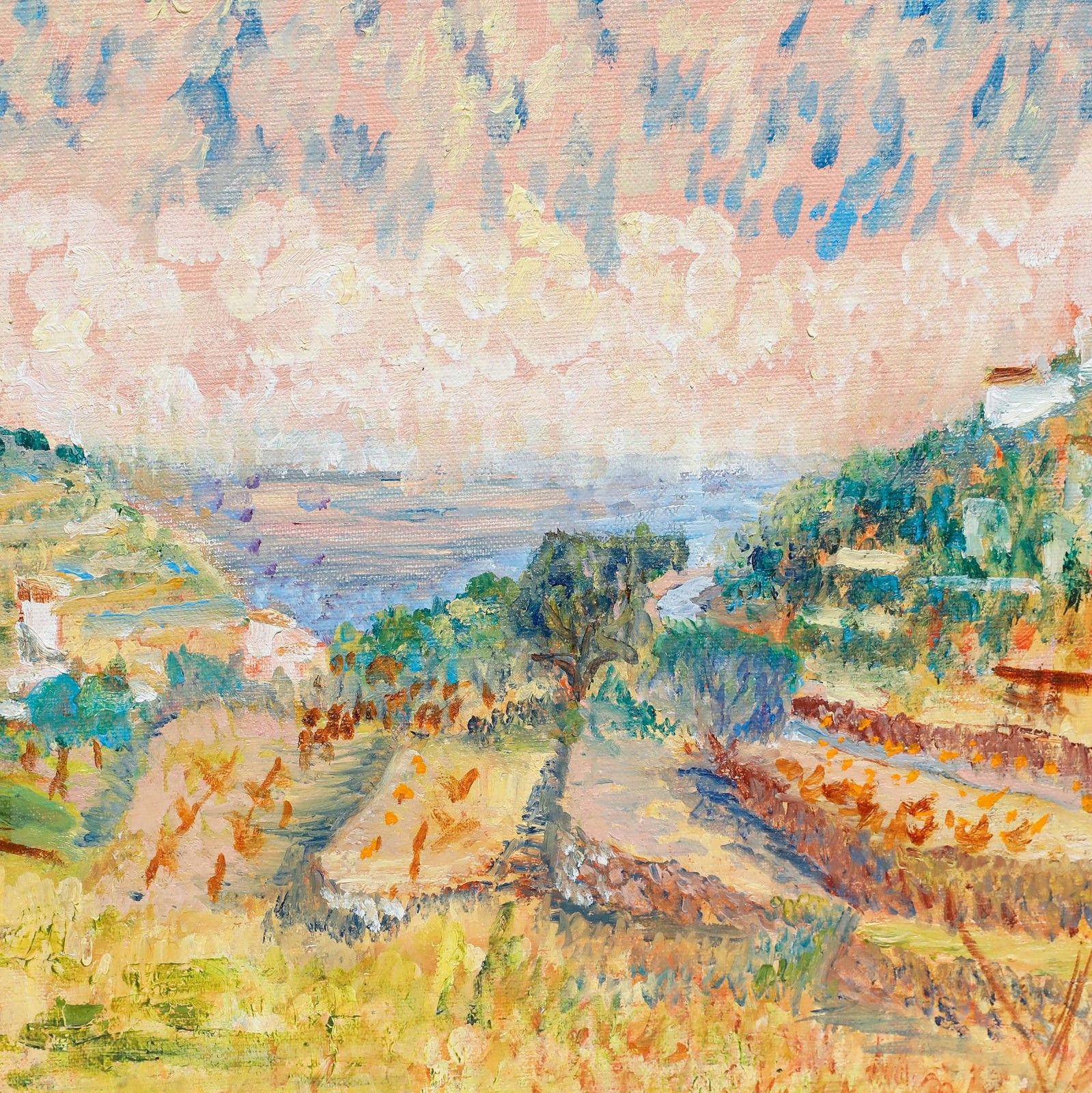 Françoise V. Clarke Fort (1915 2001) 20th Century Oil, A Provencal View photo 325.0