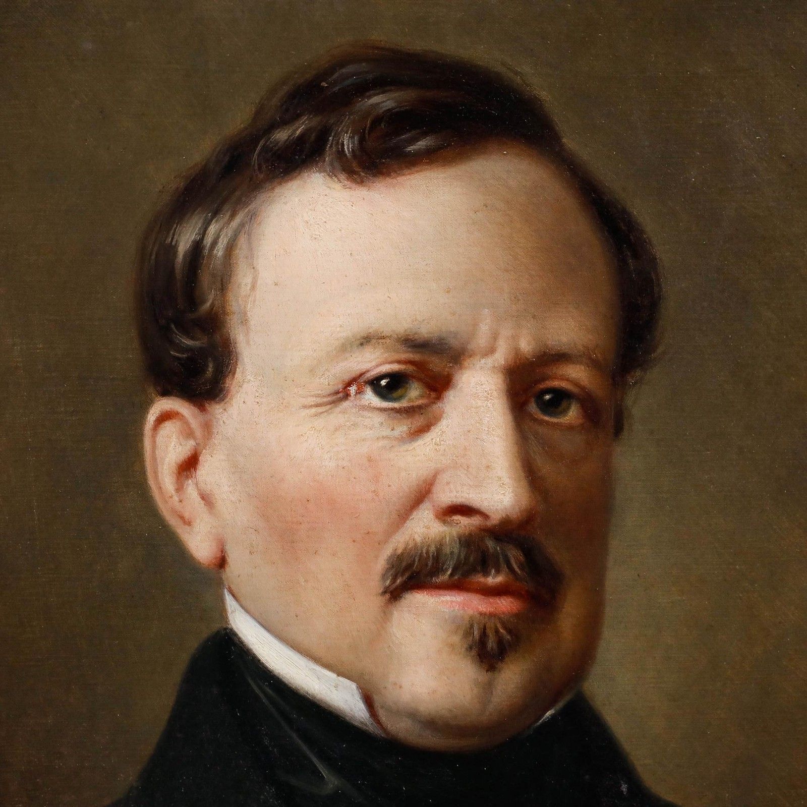 Emile Charles H. Lecomte Vernet (1821 1900) Fine 1860 Oil, A Refined Gentleman photo 3500.0
