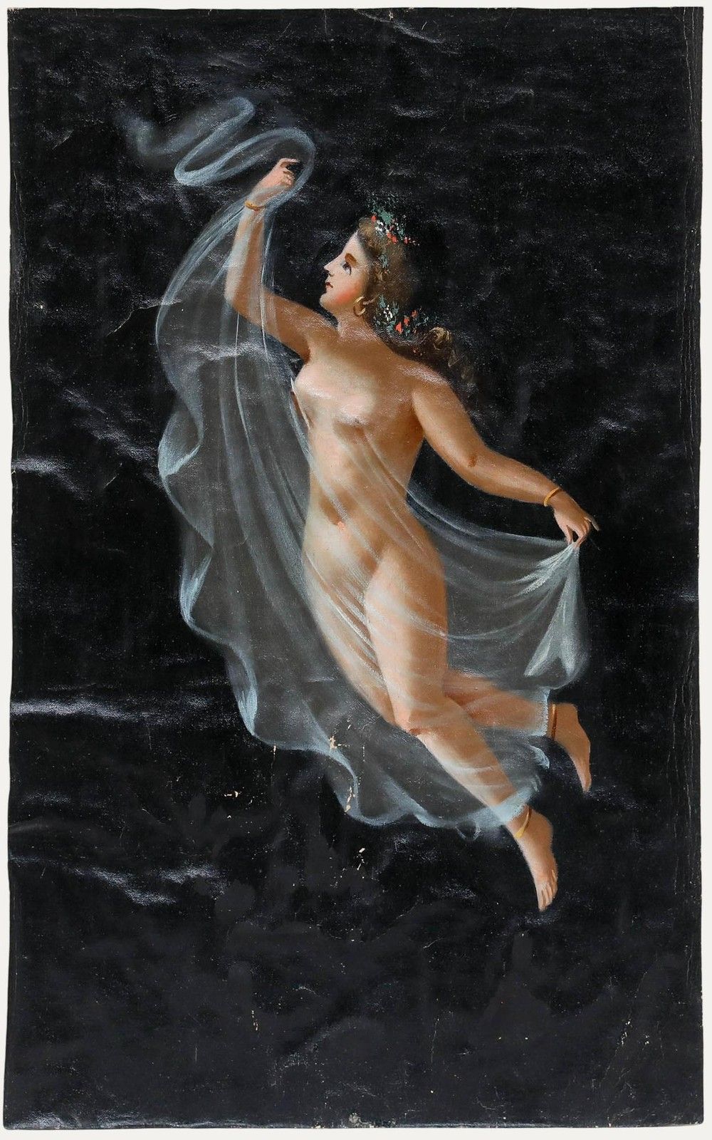 19th Century Oil Transcendent Nymph