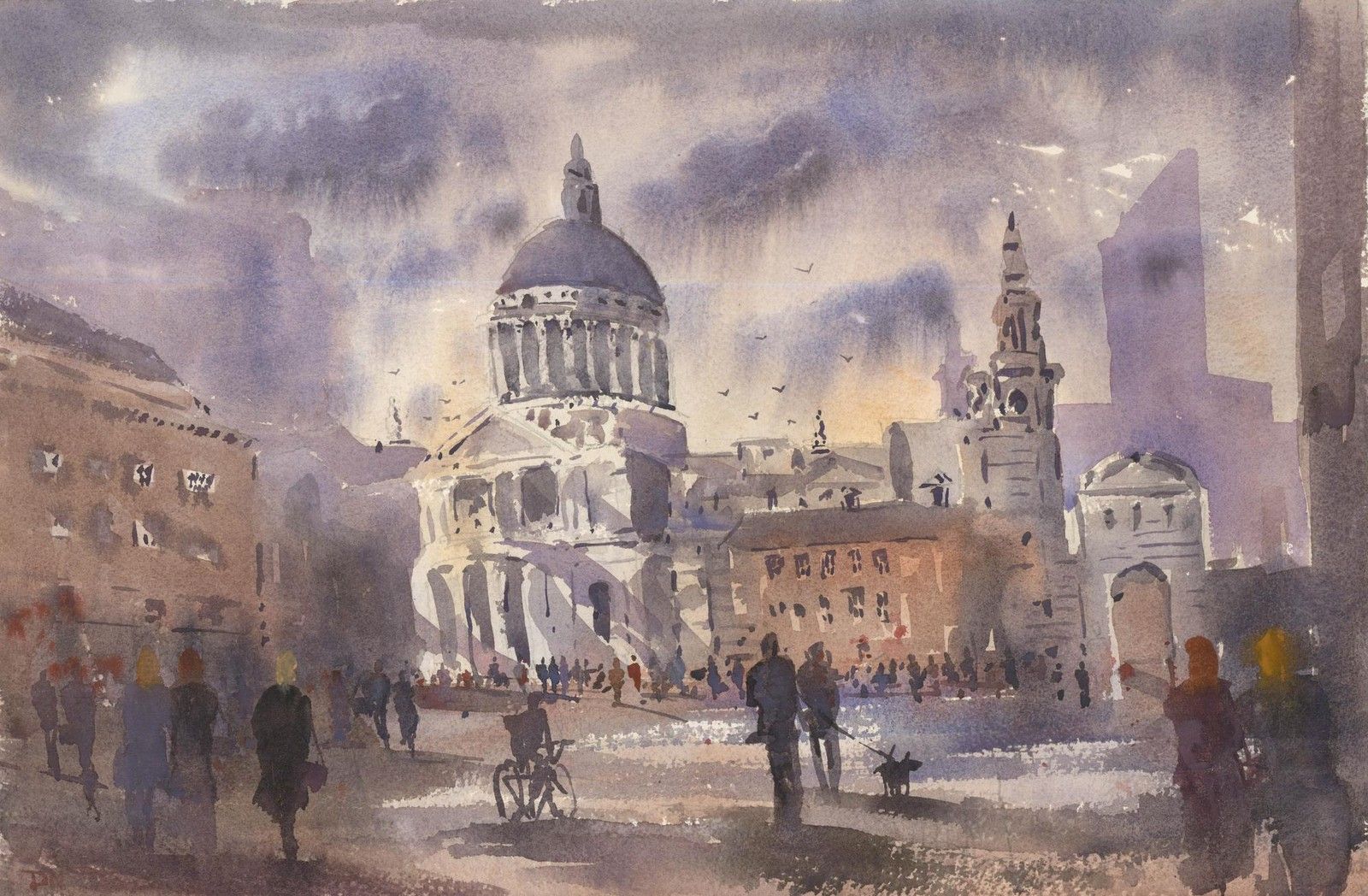 Daniel Nichols Contemporary Watercolour, Paternoster Square, London photo furniture