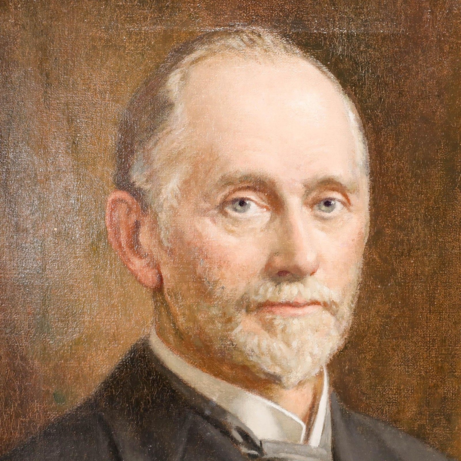 John Bernard Munns (1869 1942) Framed Oil, Genteleman In The Grey Suit photo Art