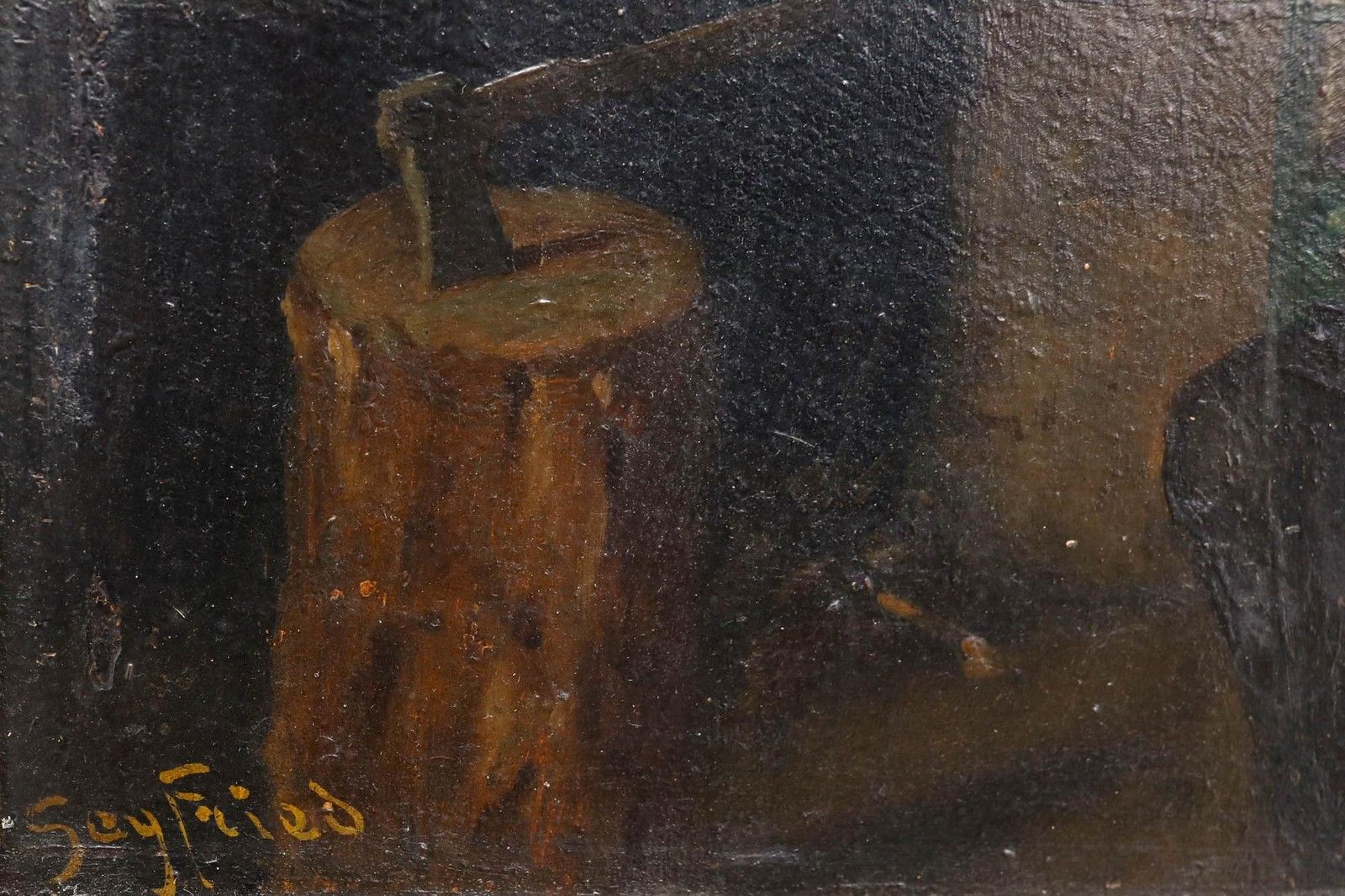 Seyfried European School 19th Century Oil, The Birdcage photo vinterior