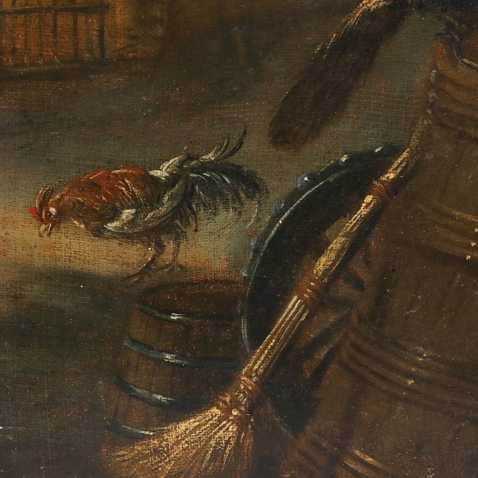 Continental School Early 19th Century Oil Birds Of Court photo Art