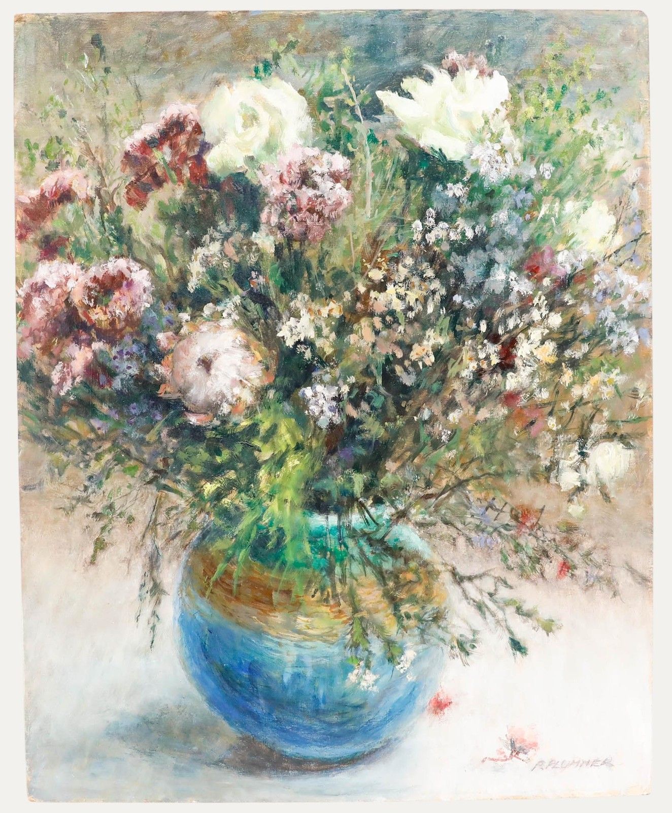 Pauline Plummer (B.1933) 20th Century Oil, The Summer Bouquet