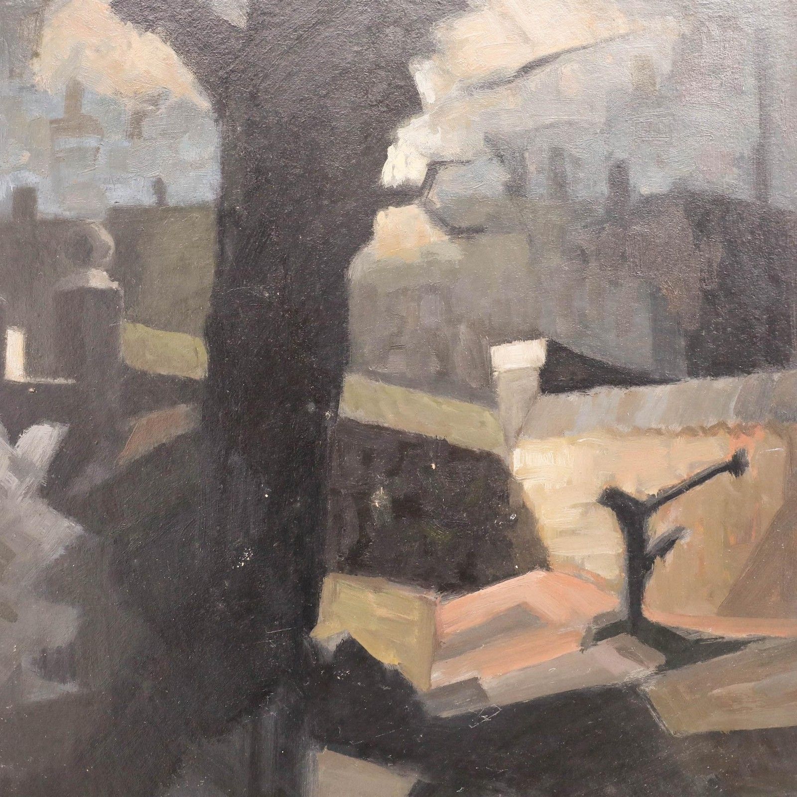Pauline Plummer (B.1933) 20th Century Oil, After Dark photo Art