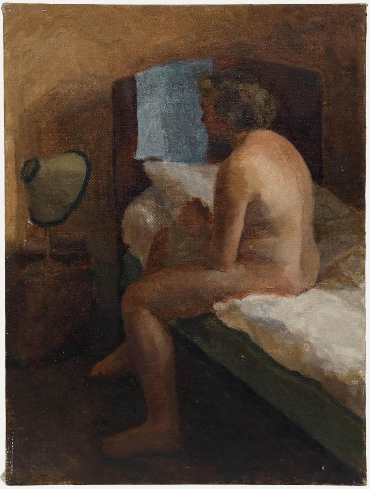 Pauline Plummer (B.1933) 20th Century Oil, Ready For Bed
