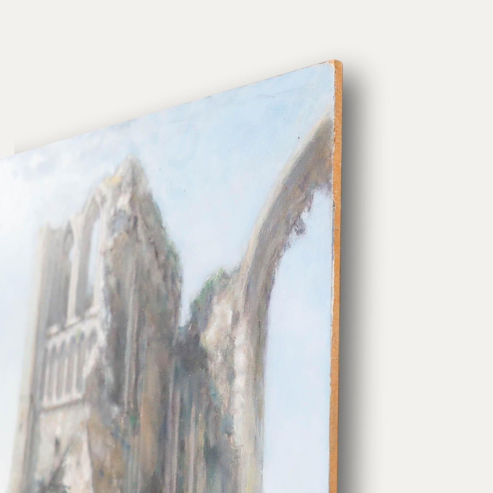 Pauline Plummer (B.1933) Contemporary Oil, Castle Acre Priory photo 295.0