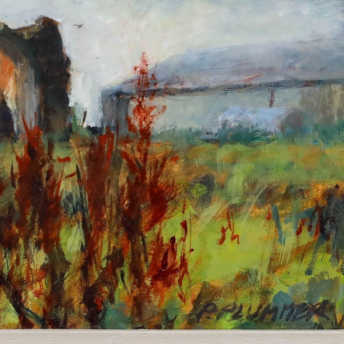 Pauline Plummer (B.1933) Framed Contemporary Oil, Baconsthorpe Castle photo vinterior