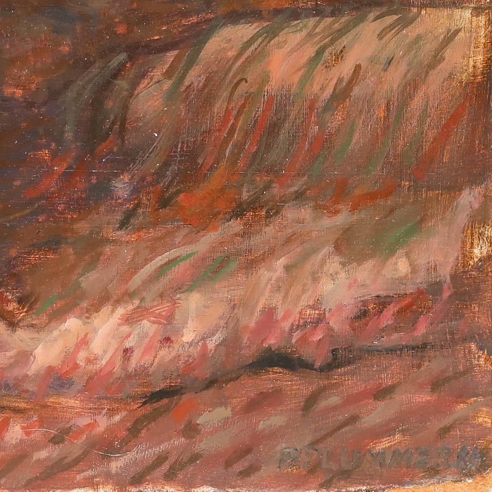Pauline Plummer (B.1933) 20th Century Oil, Pink Cyclamen photo vinterior