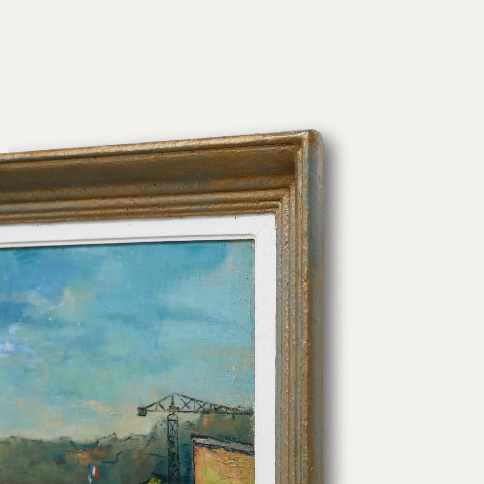 Roland Dufils (1920 1973)  Mid 20th Century Oil, Day At The Fair photo 395.0