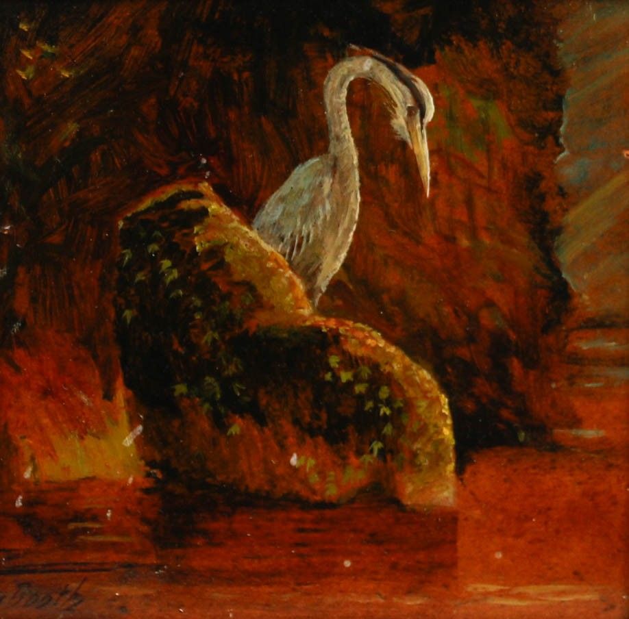 Ashton Booth (B.1925) Framed Mid 20th Century Oil, Herring On The Rocks photo furniture