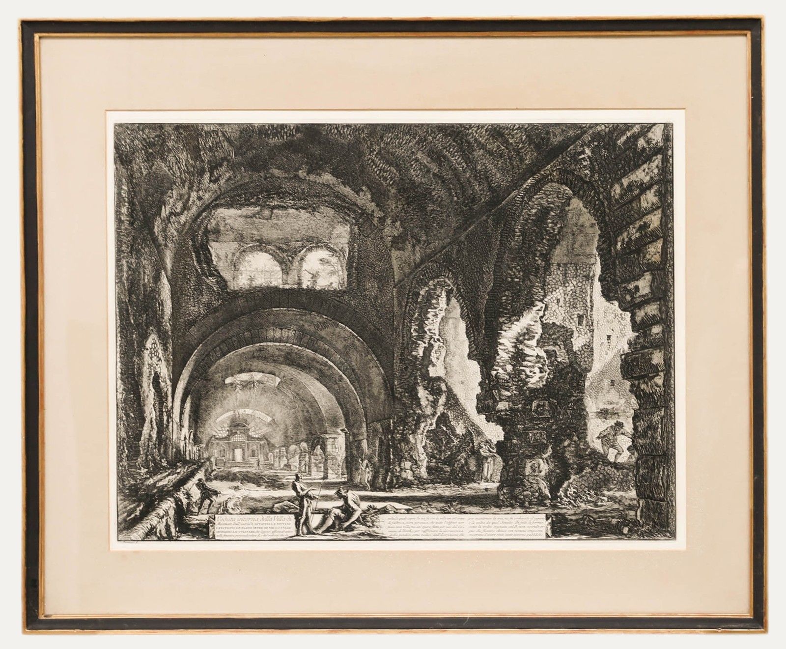 After Giovanni Battista Piranesi Early 20th Century Etching, Villa Of Maecenas