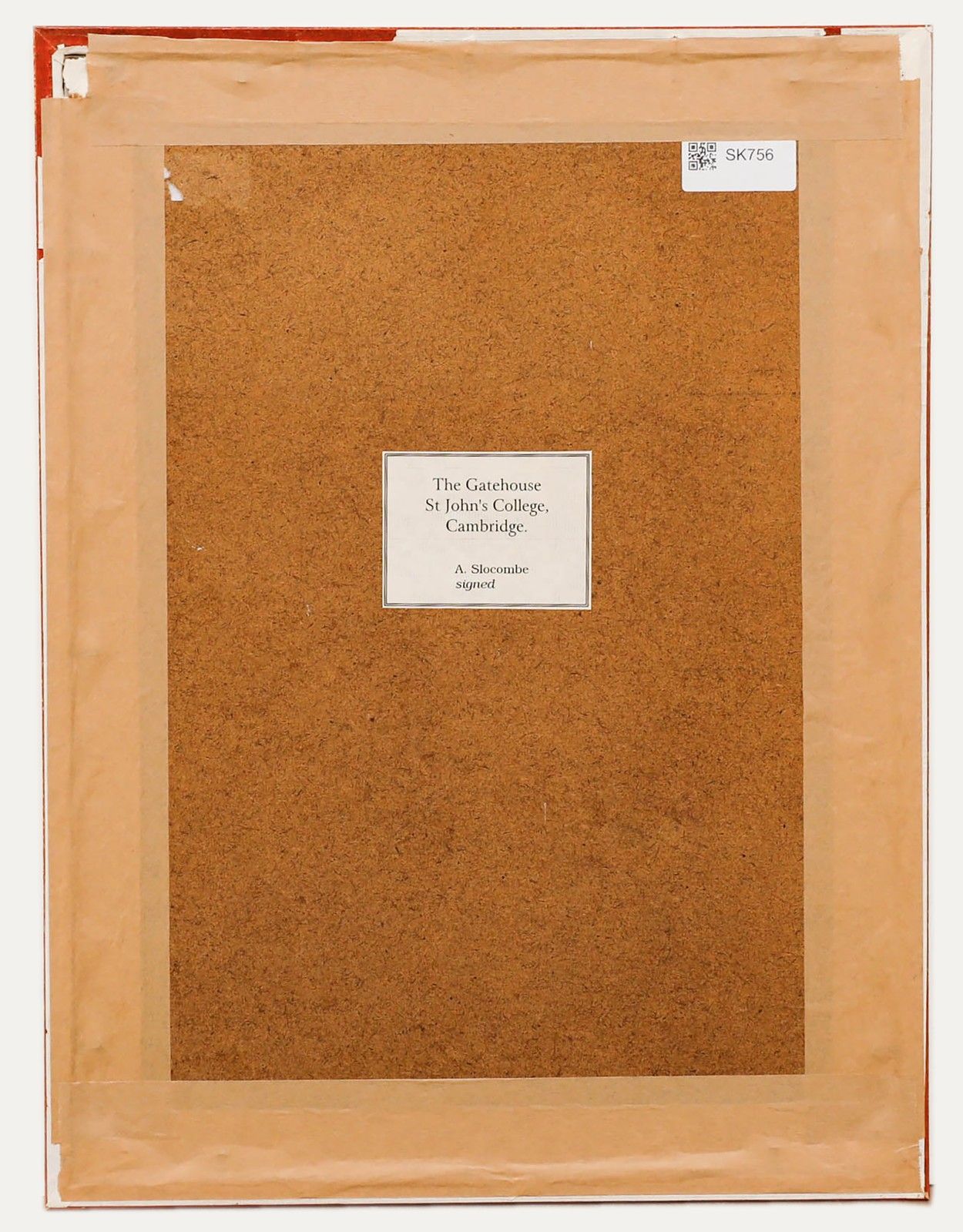 Alfred Slocombe (1836 1899) Framed Watercolour, The Gatehouse St John's College photo for sale
