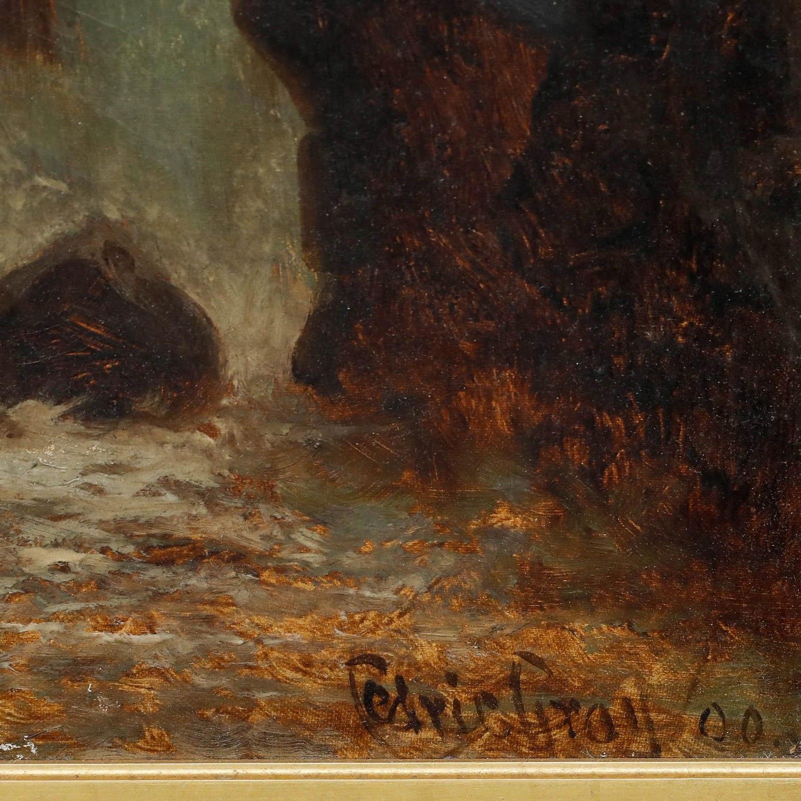 Cedric Gray Framed Early 20th Century Oil, The Forest Falls photo buy