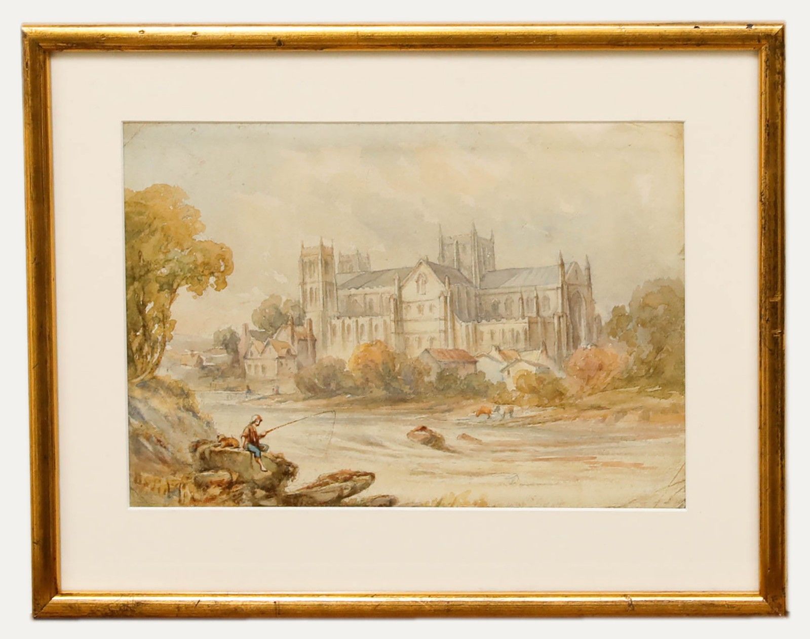 Attrib. David Cox Jnr (1809 1885)  Watercolour, Rippon Cathedral