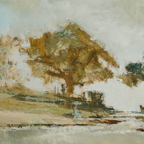 Michel Gassies Framed 20th Century Oil, Edge Of The Loire photo Art