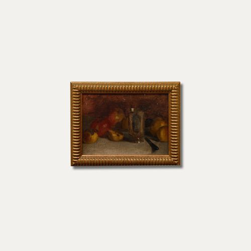 Marguerite Putsage (1868 1946) Early 20th Century Oil, Sliced Apples photo buy