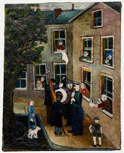 Peter Arnold (1922 2009) 20th Century Oil, The Church Band